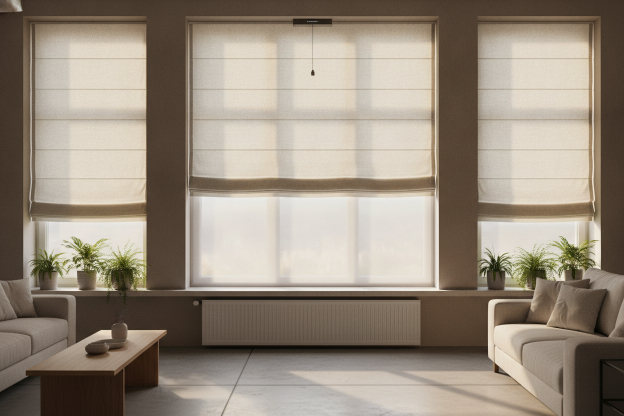 Drapes vs. Shades: Roman Blinds Fixed My Awkward Radiator Problem