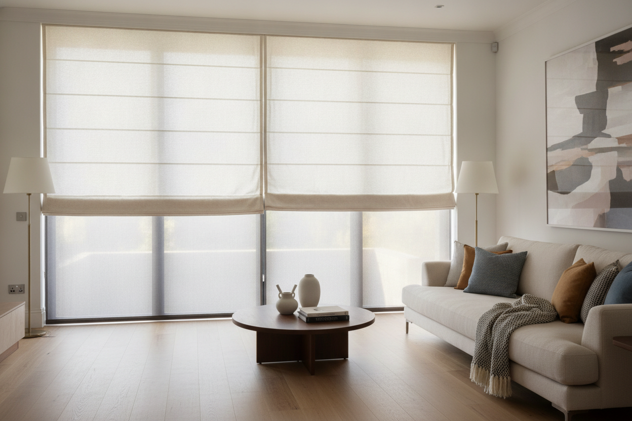 The 3 Rules for Layering Roman Blinds for Window Depth and Warmth