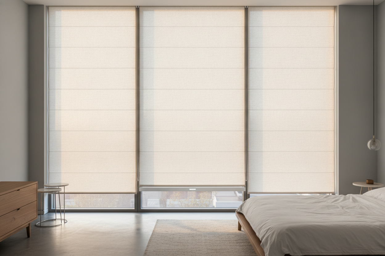 How Bottom Up Roman Blinds Fixed My First-Floor Privacy Issue