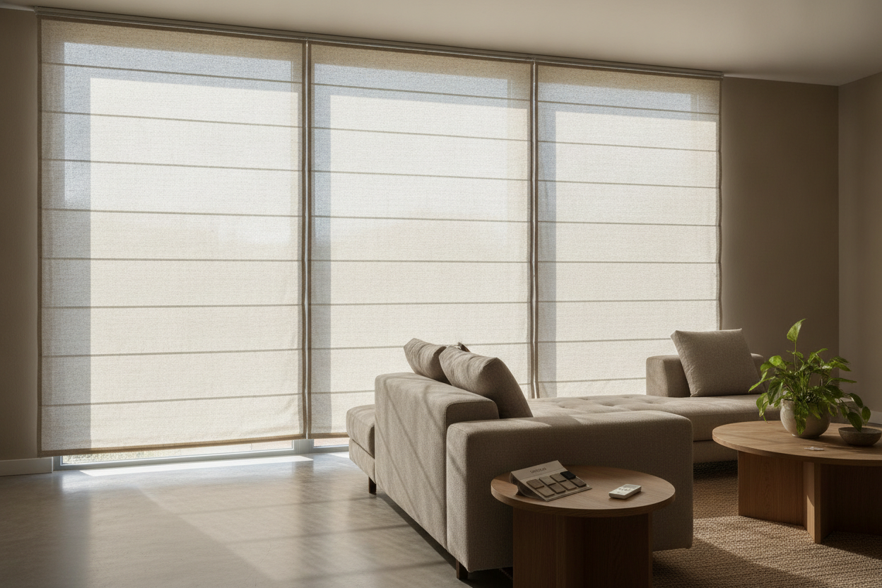 Why Your Cloth Roman Shades Hang Stiffly (And How to Fix It)