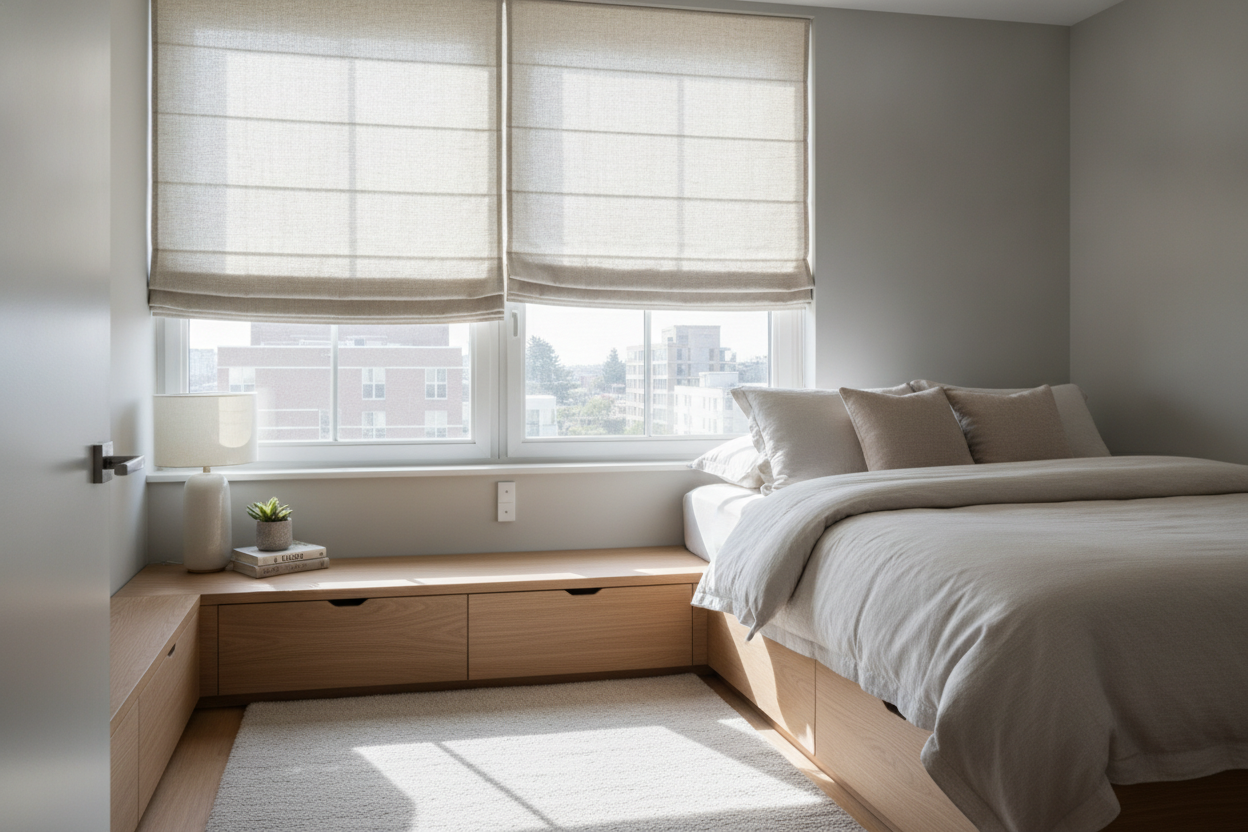 The 3 Reasons Your Small Space Needs Roman Curtains for Bedroom Windows