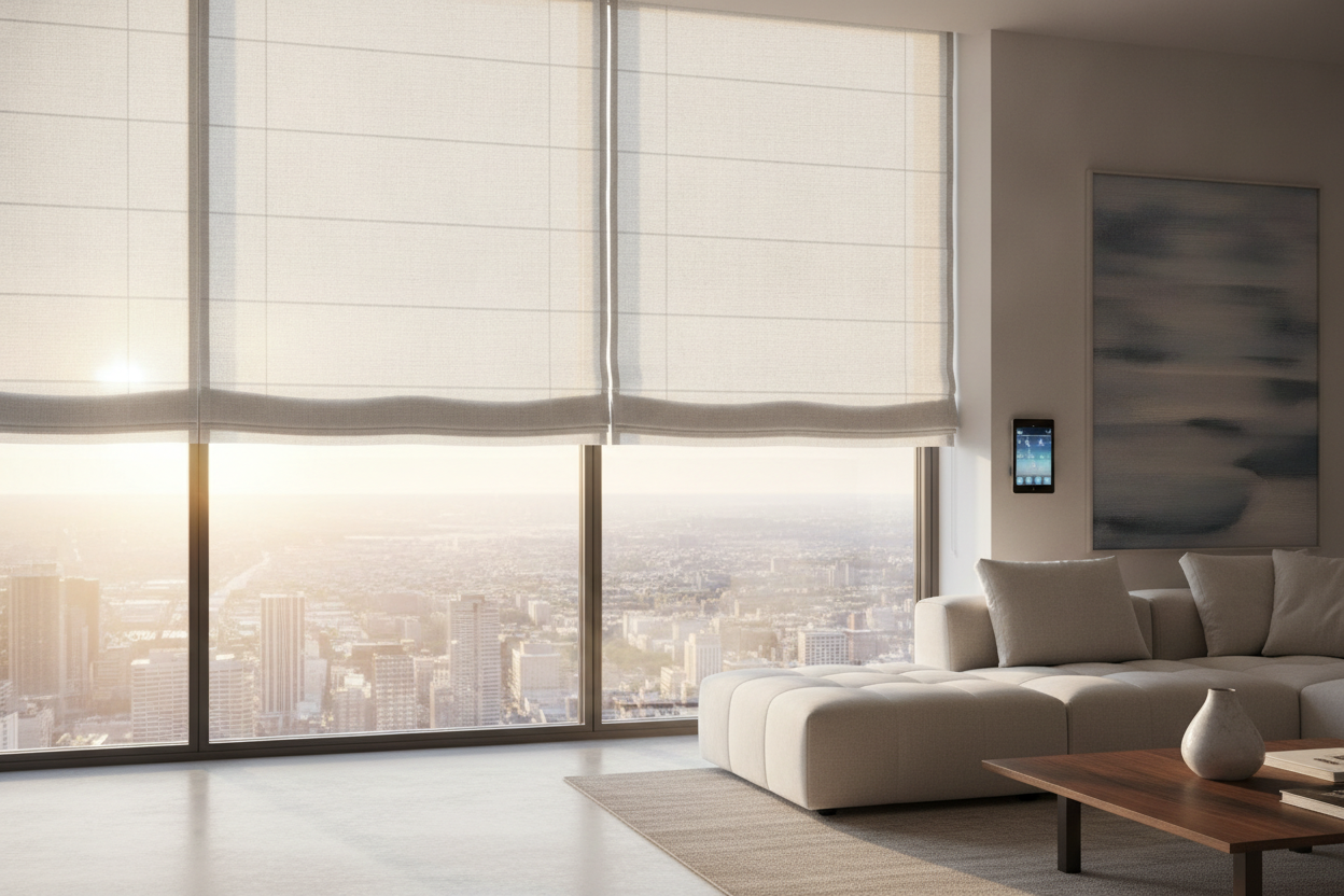 I Hated Smart Home Tech Until I Bought a Motorized Roman Shade