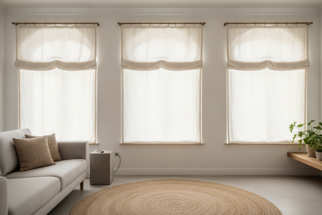 The 3 Windows Where a Relaxed Roman Blind Actually Makes Sense