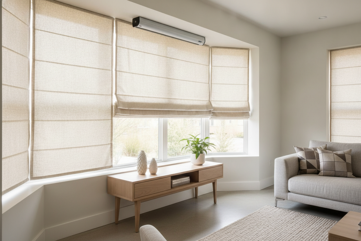 Why Inexpensive Roman Shades Stick Out an Inch From the Glass