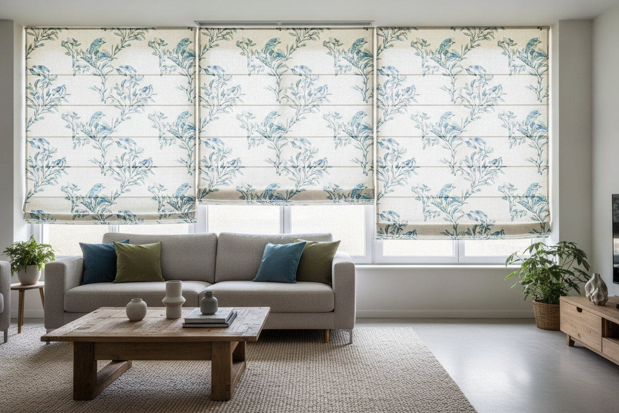 I Mailed My Own Fabric to Get Roman Blinds Custom Made