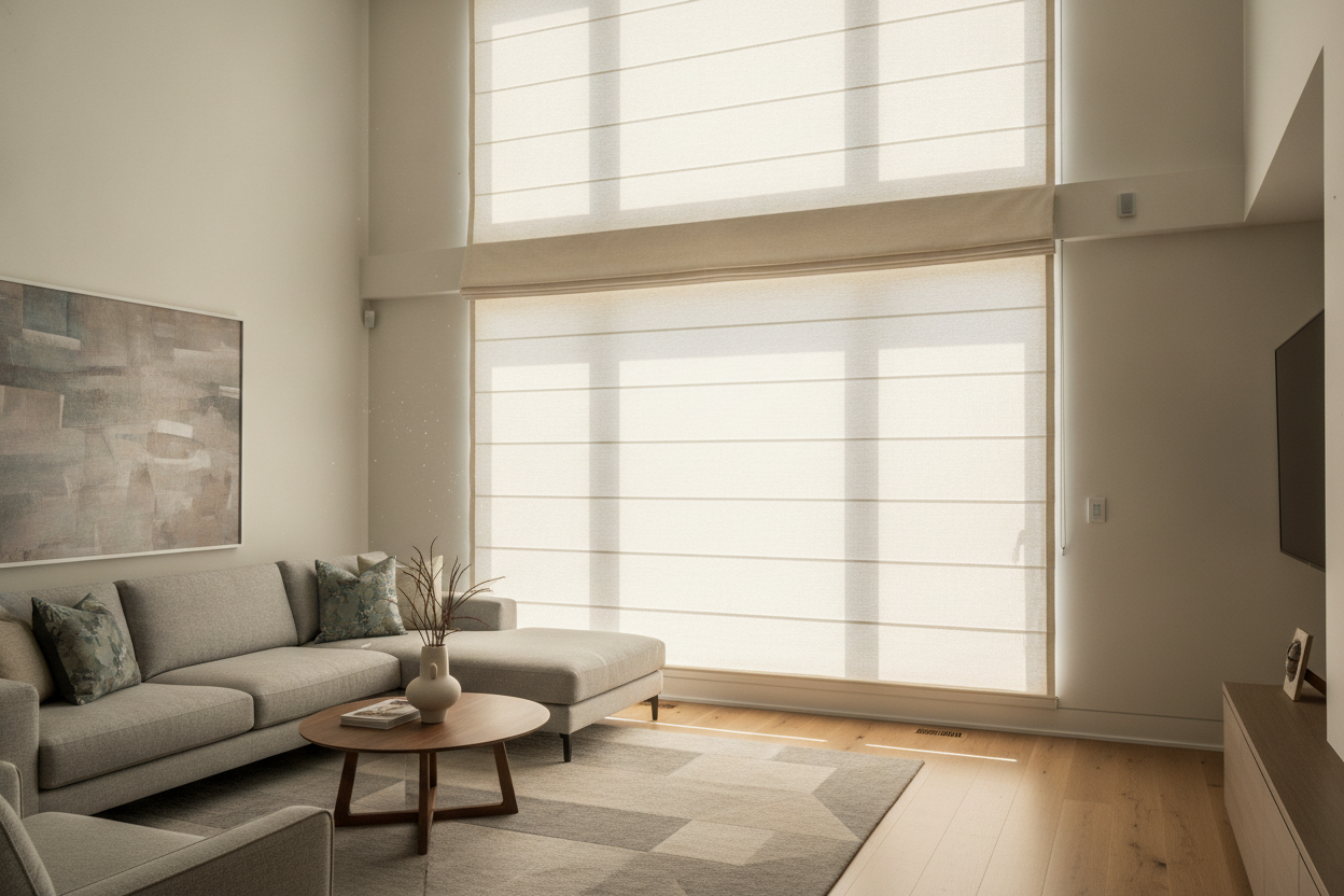 How Mounting Roman Shades Above Window Frames Fixed My Low Ceilings