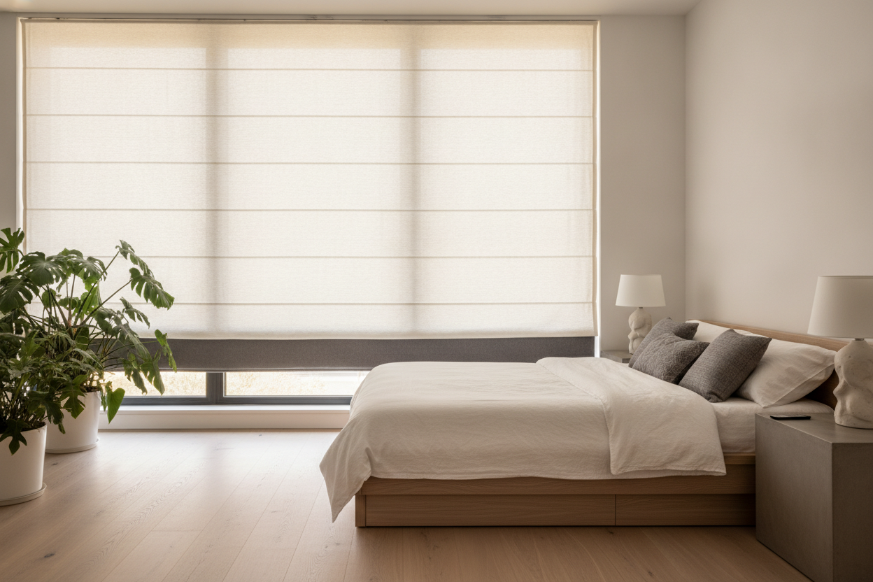 Why I Ditched Layered Curtains for Day and Night Roman Shades