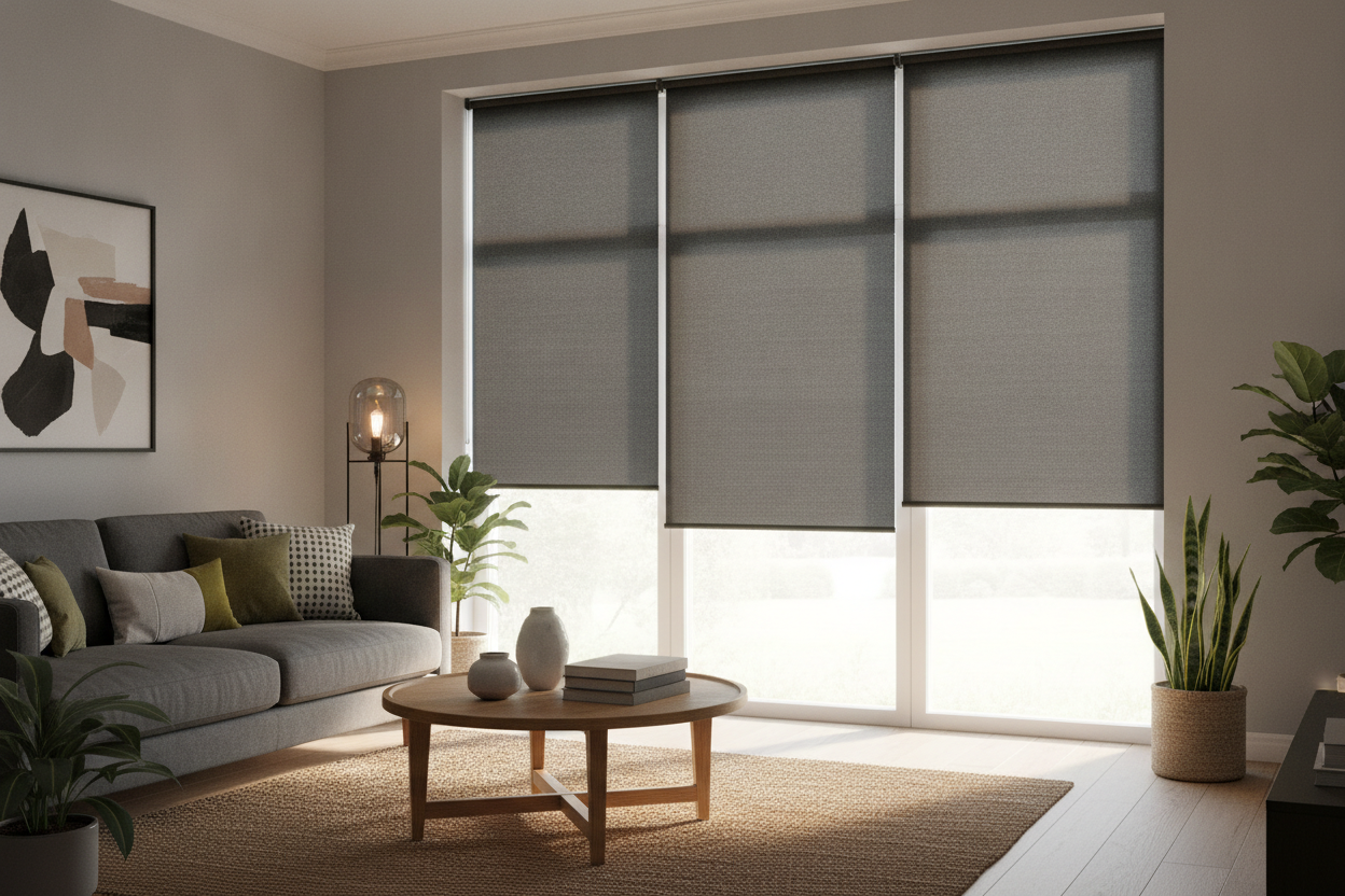 How to Style a Black Roller Blind Without the Bachelor Pad Vibe