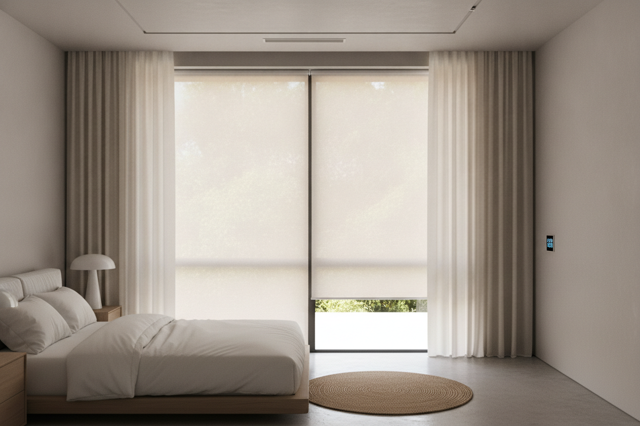 I Saved $2,000 By Hiding IKEA Smart Blinds Behind Custom Drapes