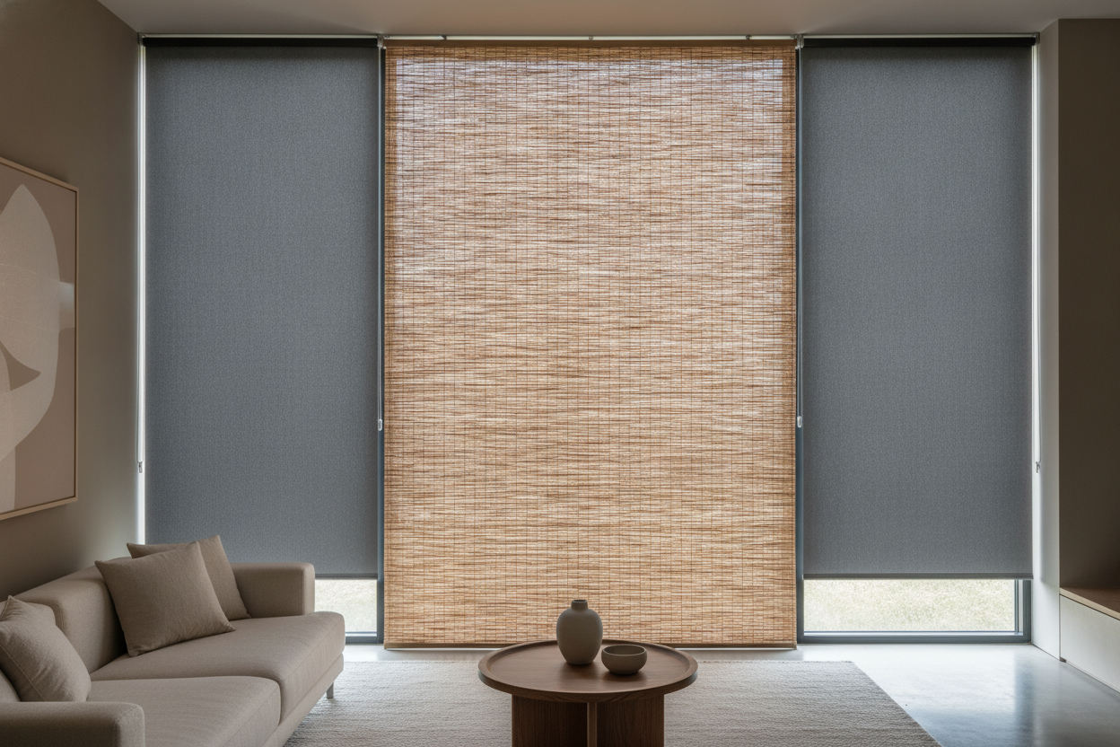 I Love a Woven Wood Shade, But Hate the Nighttime Fishbowl Effect