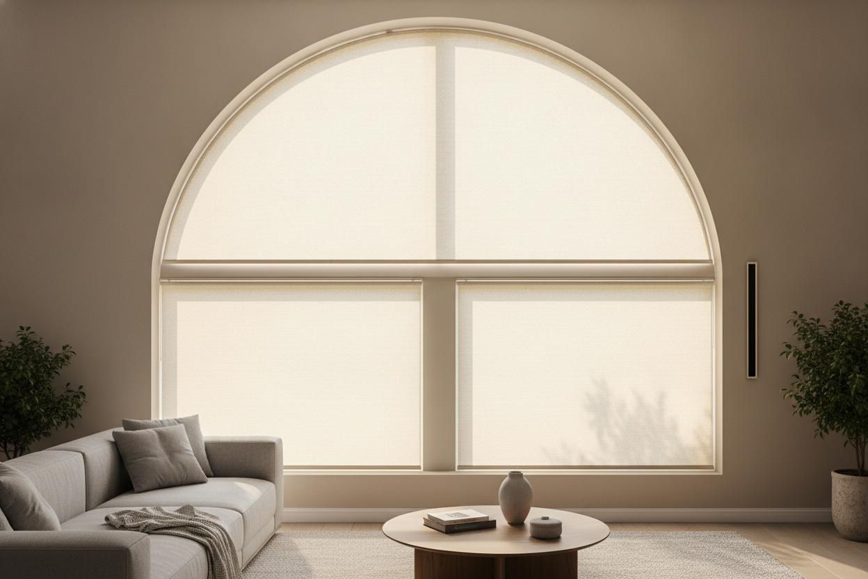 How to Hang Window Shades for Half Round Windows That Actually Open