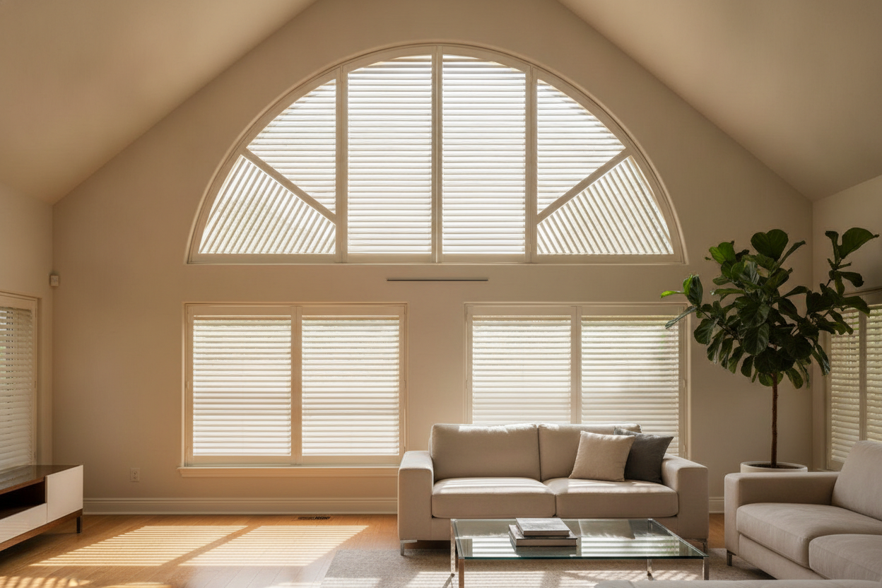 Why I Ditched Fabric Window Coverings for Semicircular Windows