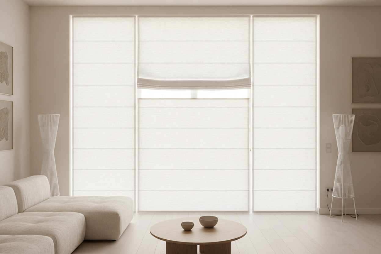 Are White Cordless Bamboo Shades Too Flimsy for a Living Room?