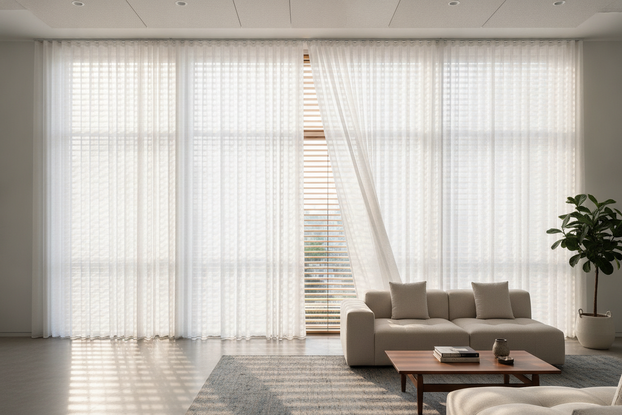 I Love the Look of Hard Window Blinds (But Hate the Clatter)