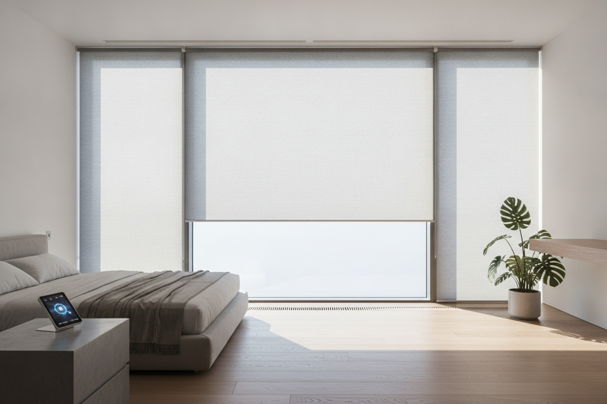I Hung Roller Blinds 80 Inches Wide (Without the Projector Screen Look)
