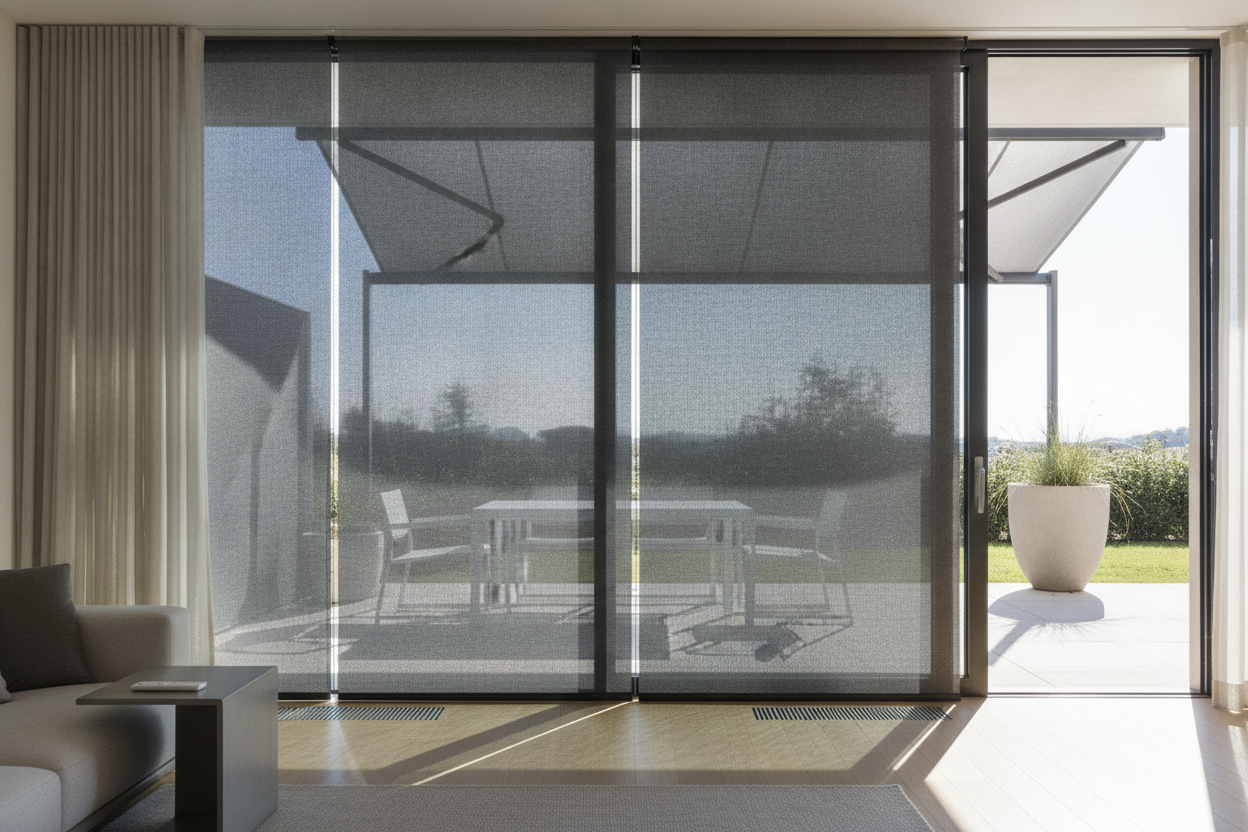 Do Outdoor Sun Screen Shades Actually Cool Down a Patio?