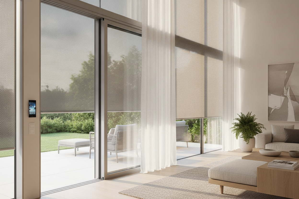 Stop Choosing Between Drapes and Sun Shades Patio Style