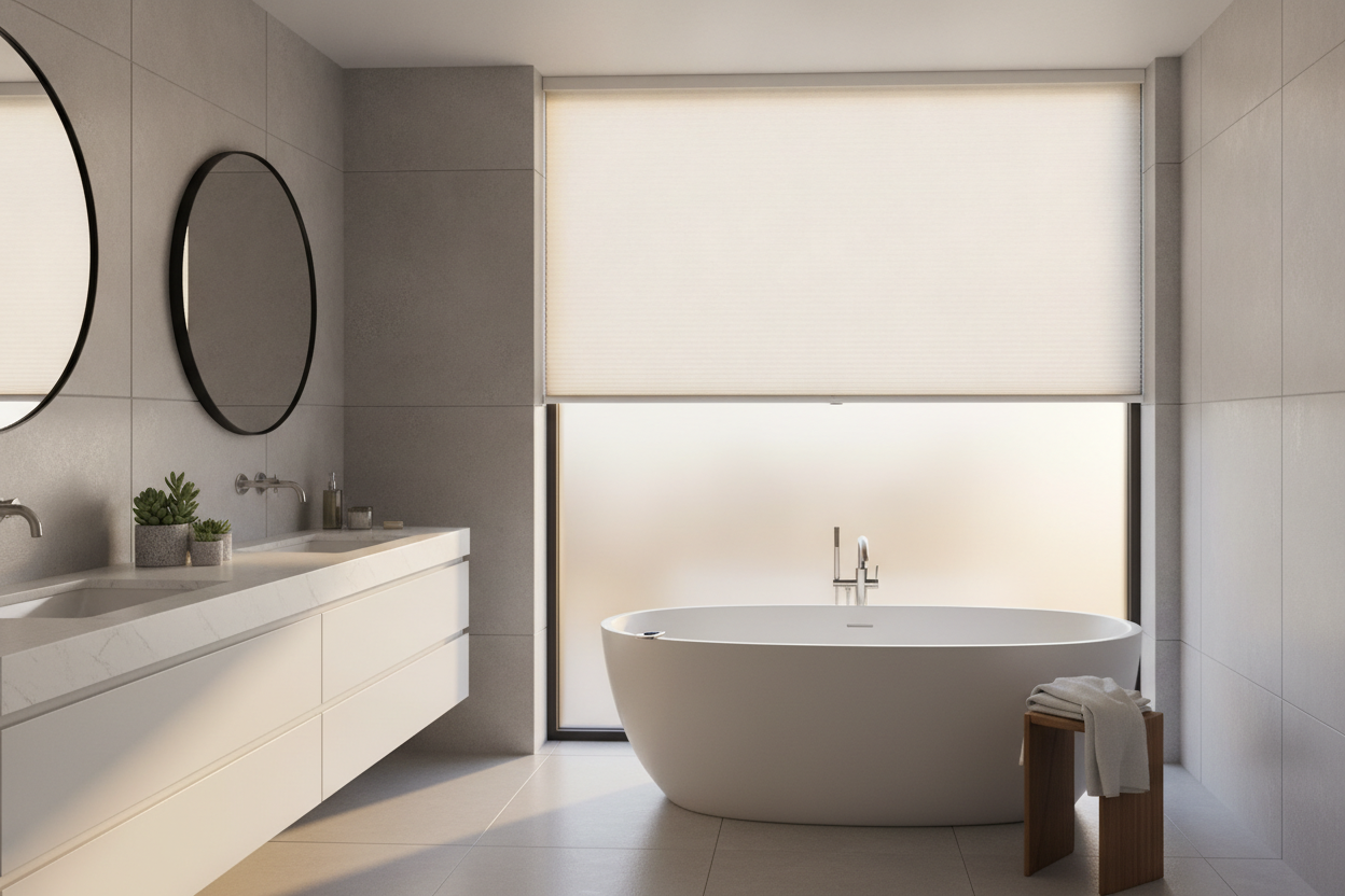 Why I Put Hunter Douglas Top-Down/Bottom-Up Shades in Every Bathroom