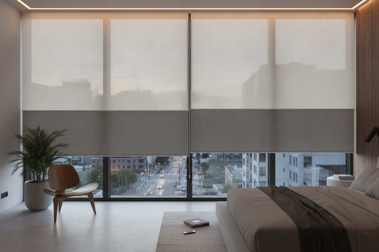 Why I Swear By Roller Shades Top Down Bottom Up For Street-Level Rooms