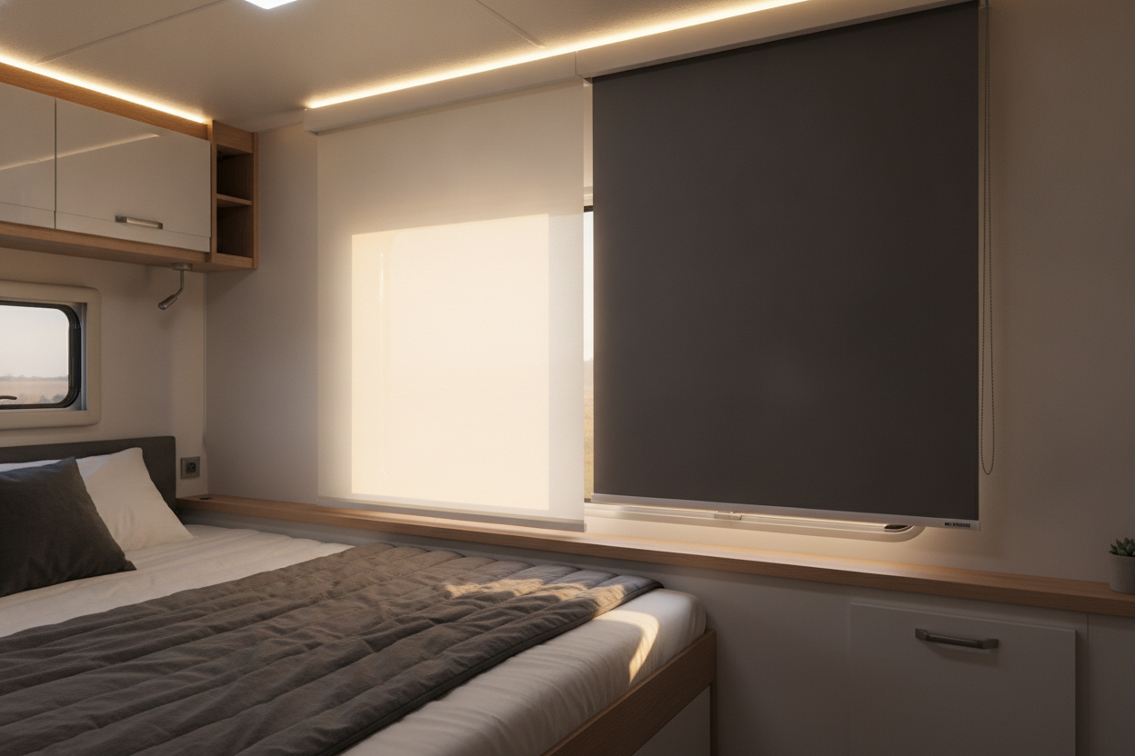 I Finally Slept Past Dawn After Upgrading to Roller Blinds for RV