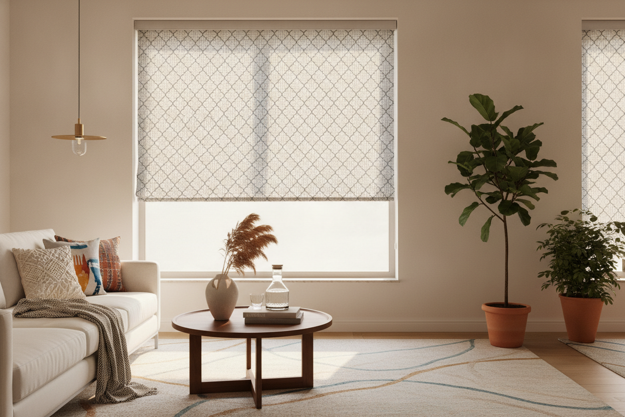How to Style a Decorative Roller Blind So It Doesn't Look Cheap