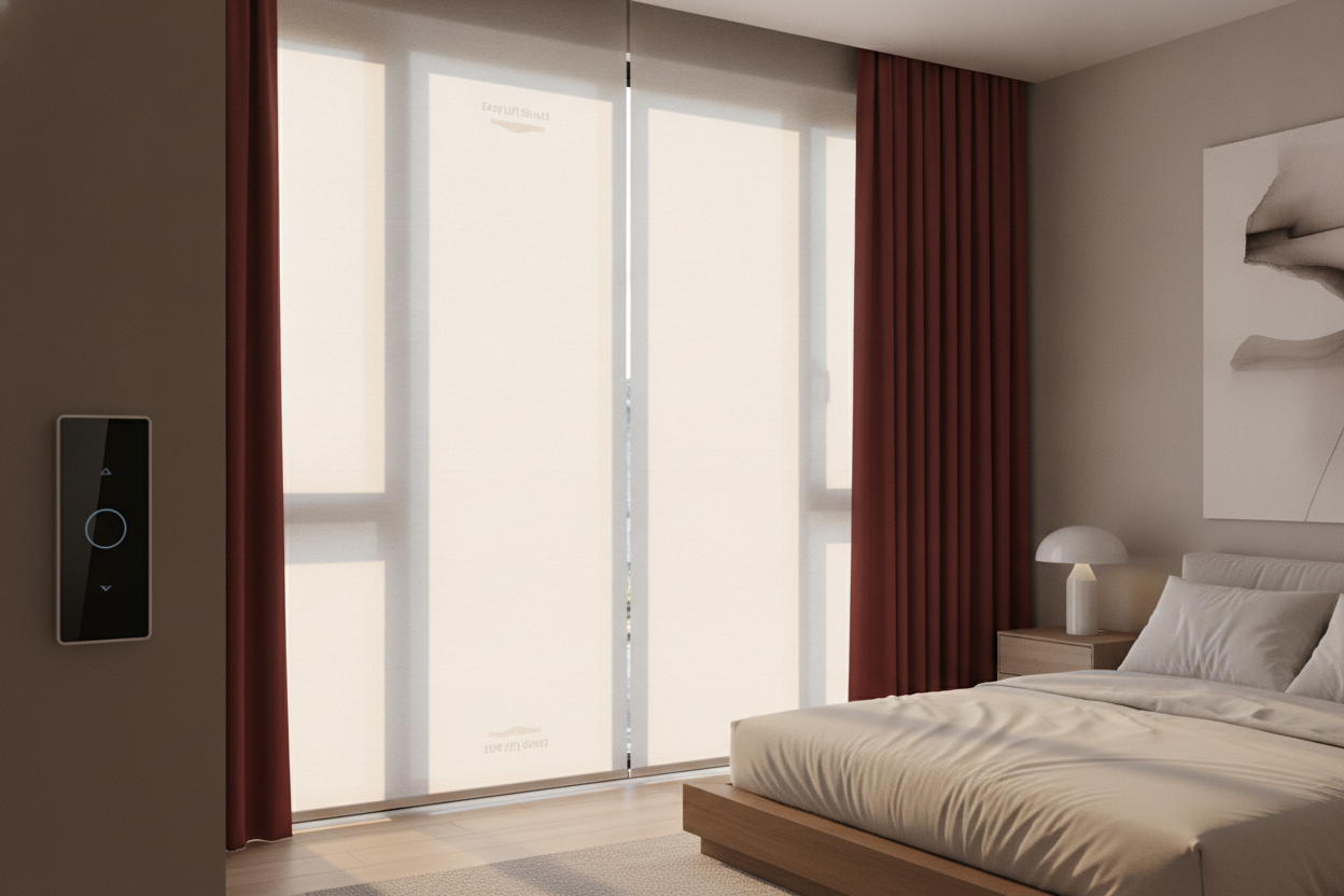I Put Up an Easy Lift Redi Shade While Waiting for Custom Drapes
