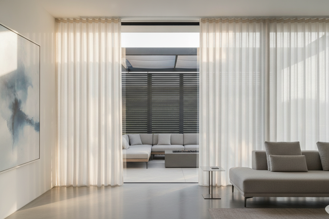 Forget Bulky Pergolas: Why a Sleek Shade Panel Looks Way More High-End