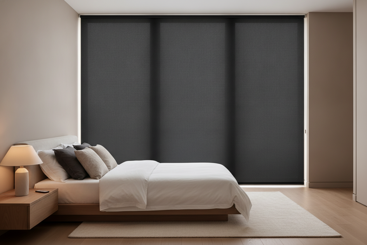 The Secret to Making a Black Window Cover Look Expensive, Not Goth