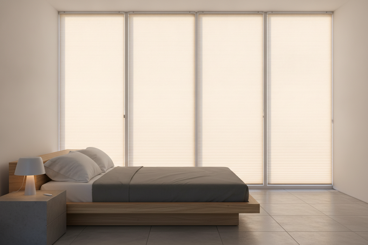 Why I Swap Bulky Honeycombs for Delicate Crystal Pleated Blinds