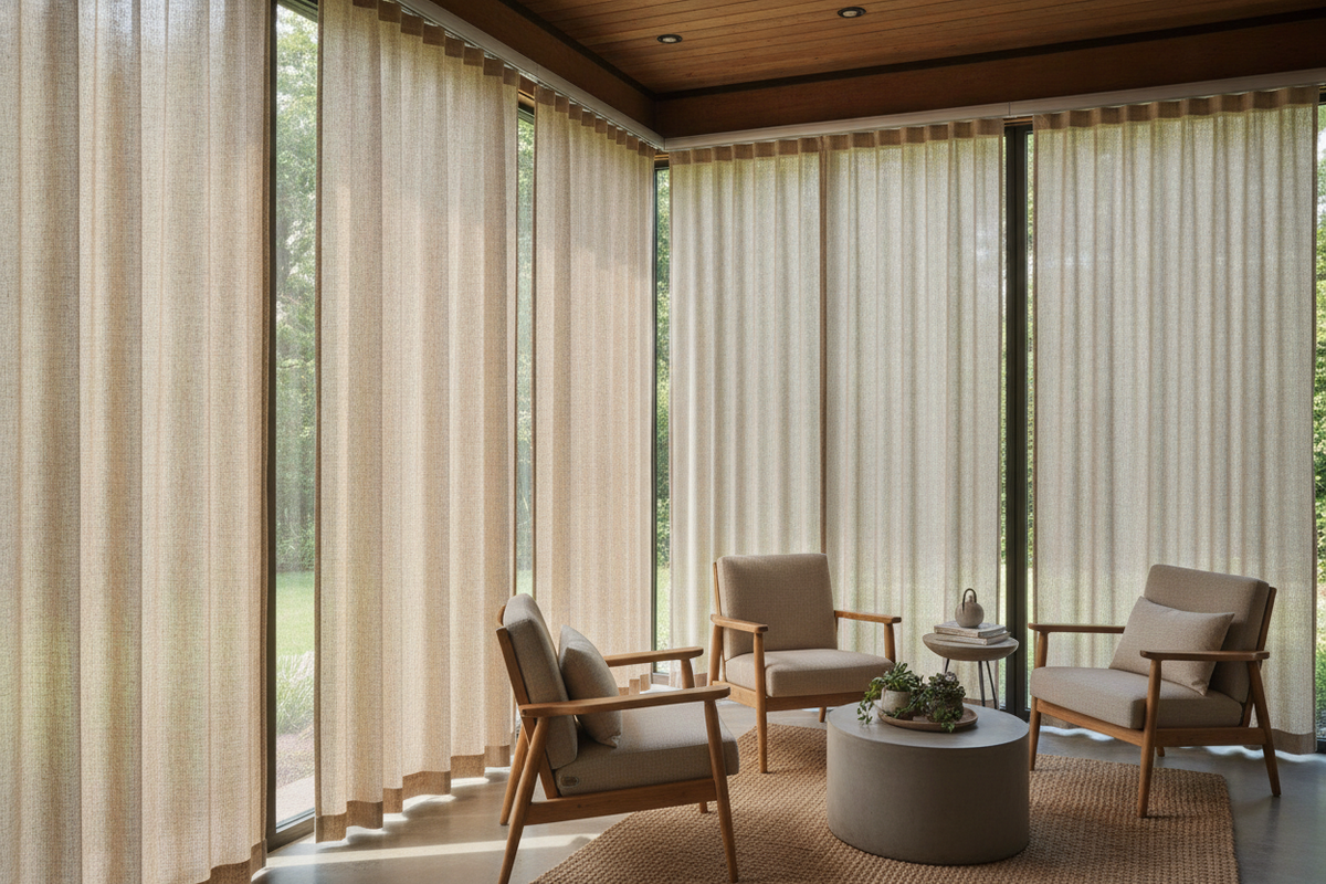 How I Made a 3-Season Porch for $300 Using Drop Down Curtains
