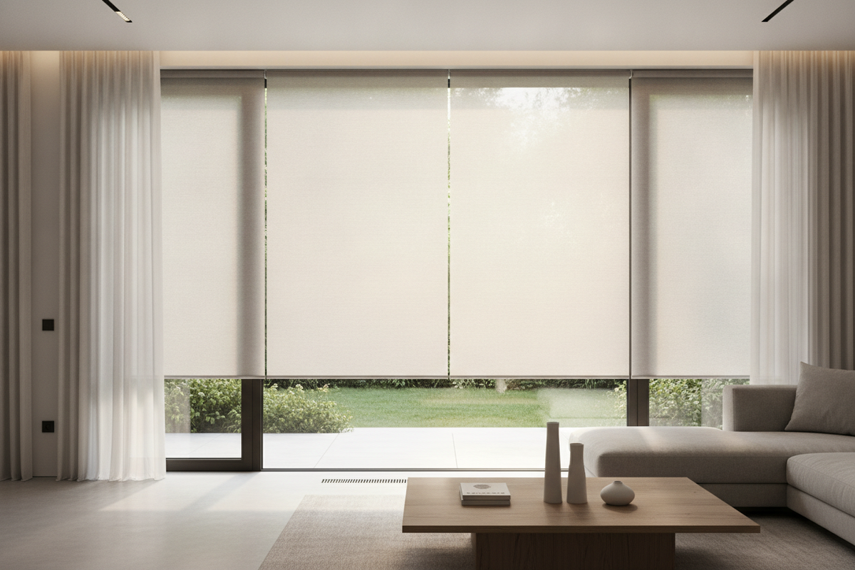 The Secret to Hanging Large Outdoor Shades Without the Center Sag