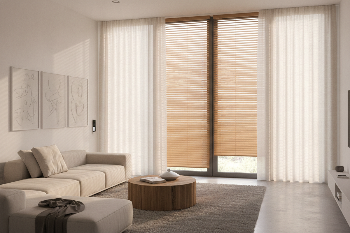 I Styled Box-Store Canisteo Blinds to Look Like Custom Wood