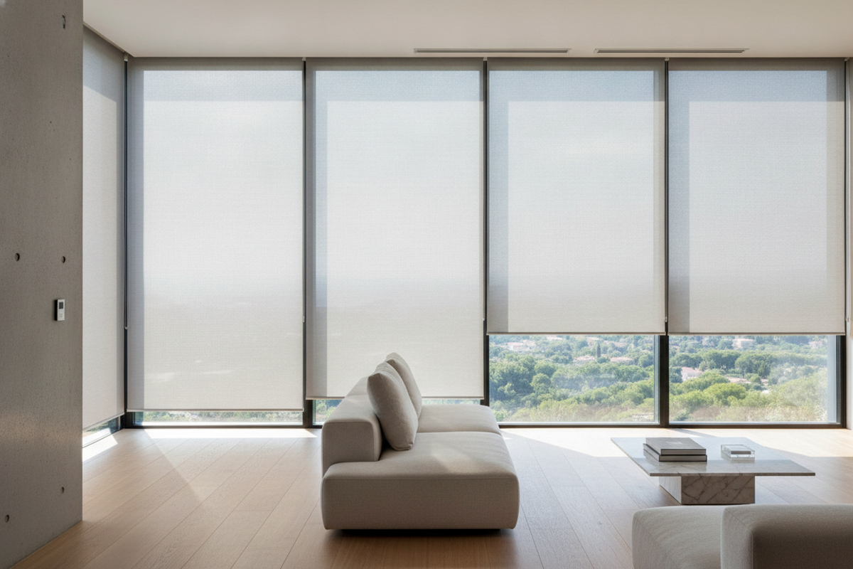 I Put 5% Solar Shades in My Living Room (And Got My View Back)