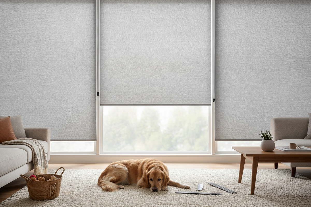 My Dog Ruined My Blinds, So I Finally Tried Cordless Solar Shades