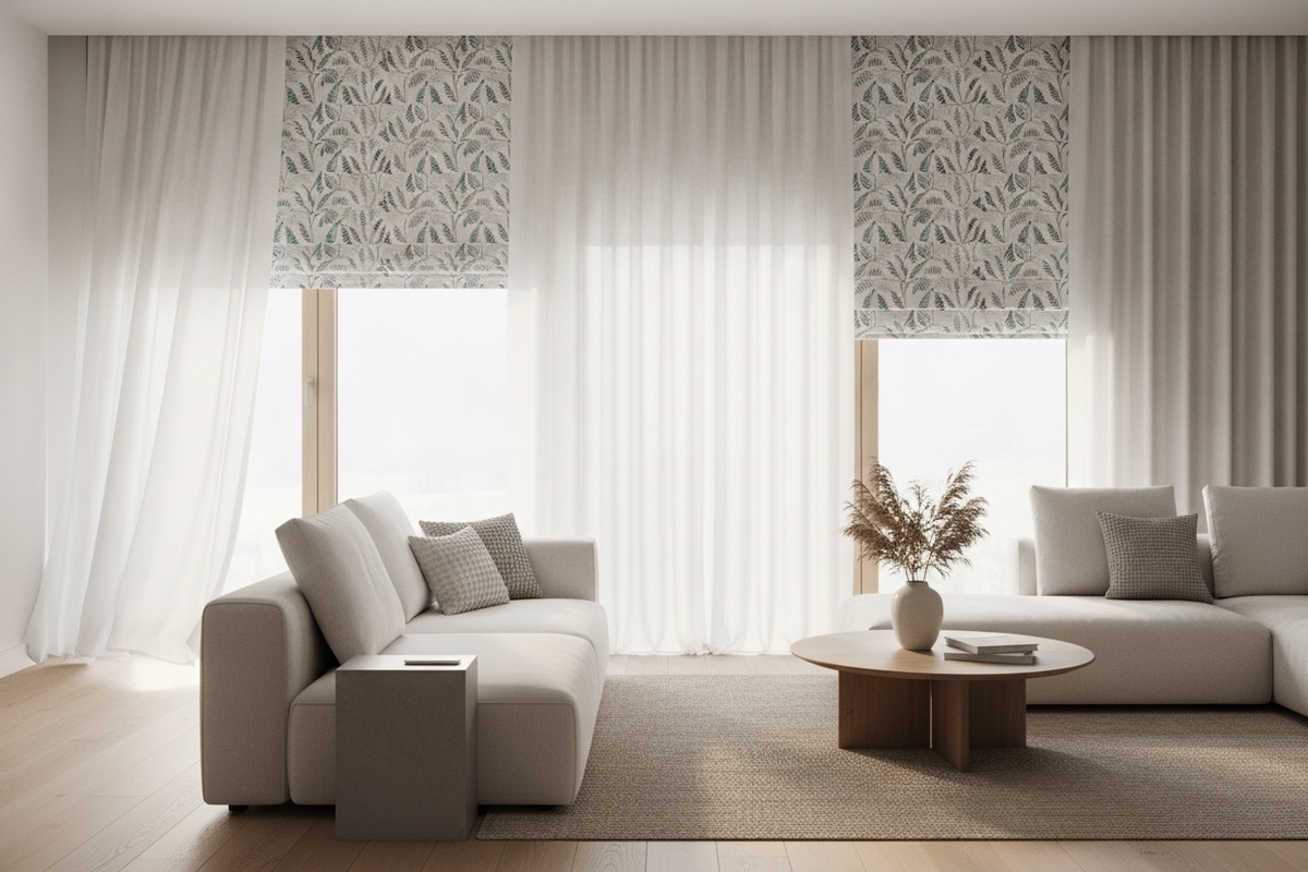 I Swapped Solid Drapes for Pattern Window Shades (And My Room Woke Up)