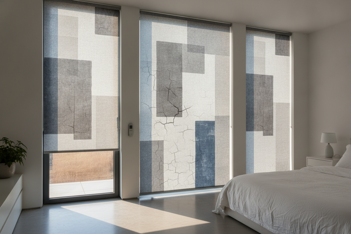 I Tried Decorating Roller Blinds (Here Is Why the Paint Kept Cracking)
