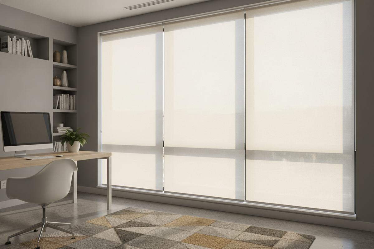 How a Semi Sheer Roller Blind Saved My West-Facing Office