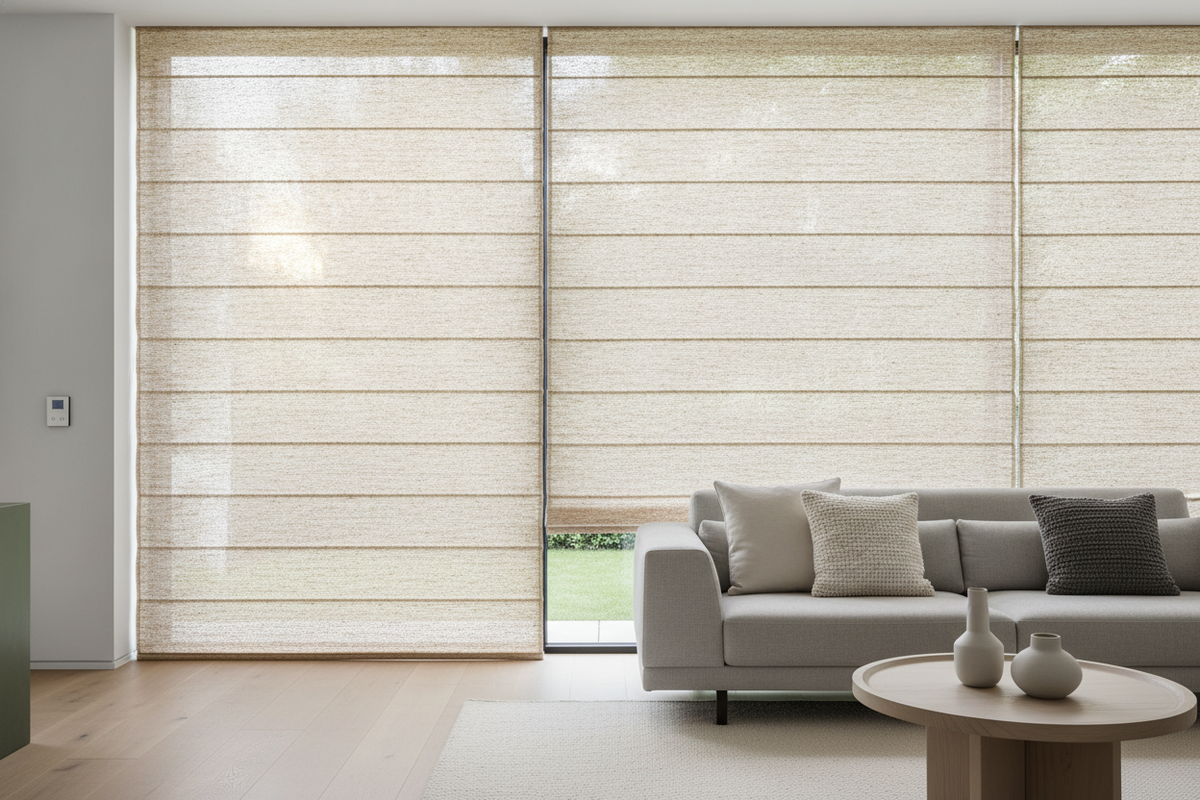 Are Natural Fibre Blinds Too Rustic for a Modern Living Room?