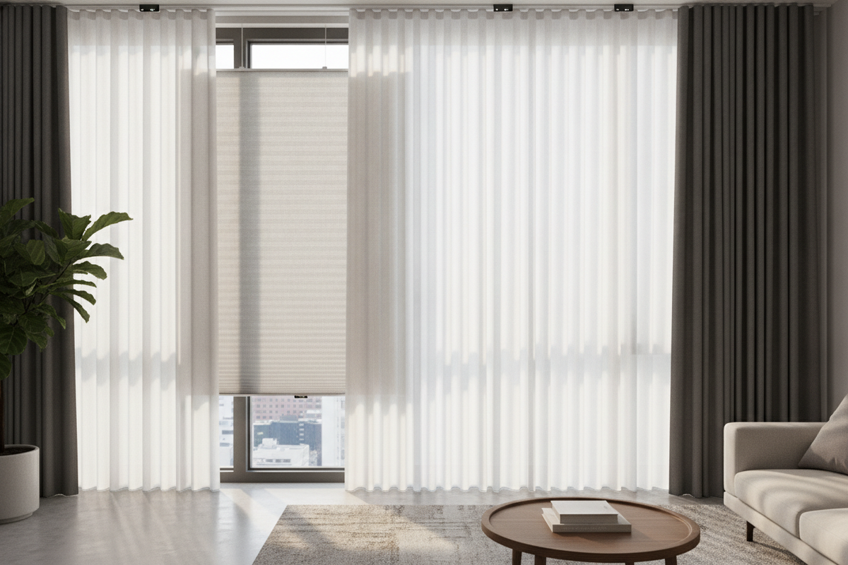 The 3 Spacing Rules for Layering Blinds and Sheer Curtains