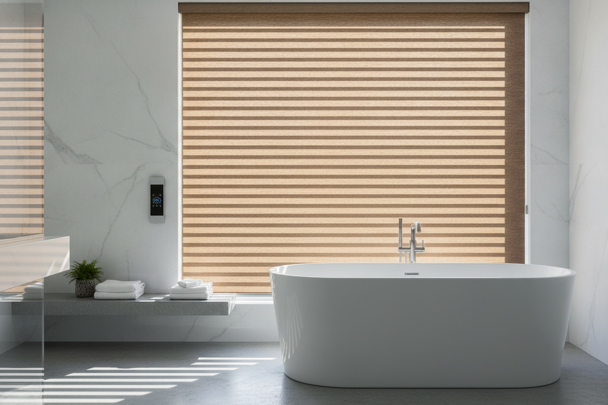 Can Faux Wood Roller Shades Actually Fool the Eye in a Sunny Room?