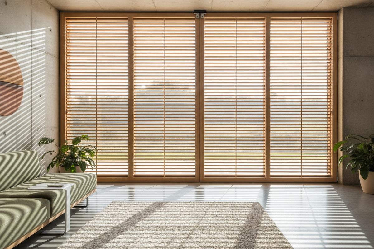 My Porch Looked Cheap Until I Hung Exterior Wood Shades