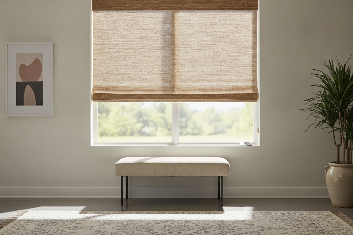 Do Woven Wood Shades With Privacy Liner Ruin Your Curb Appeal?
