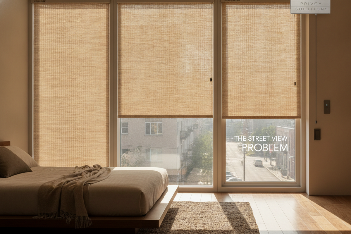 The Street View Problem When Ordering Bamboo Blinds Lined