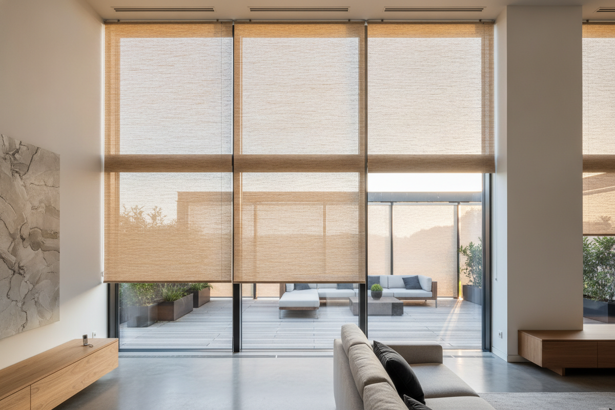 The Trick to Hanging 84-inch wide outdoor bamboo shades Without Sagging
