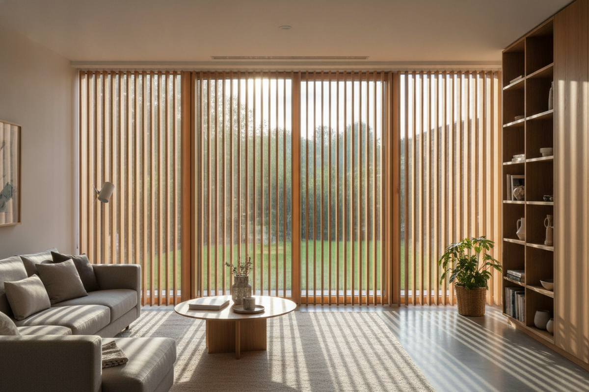 I Stopped Hating Windows With Vertical Blinds When I Tried Wood