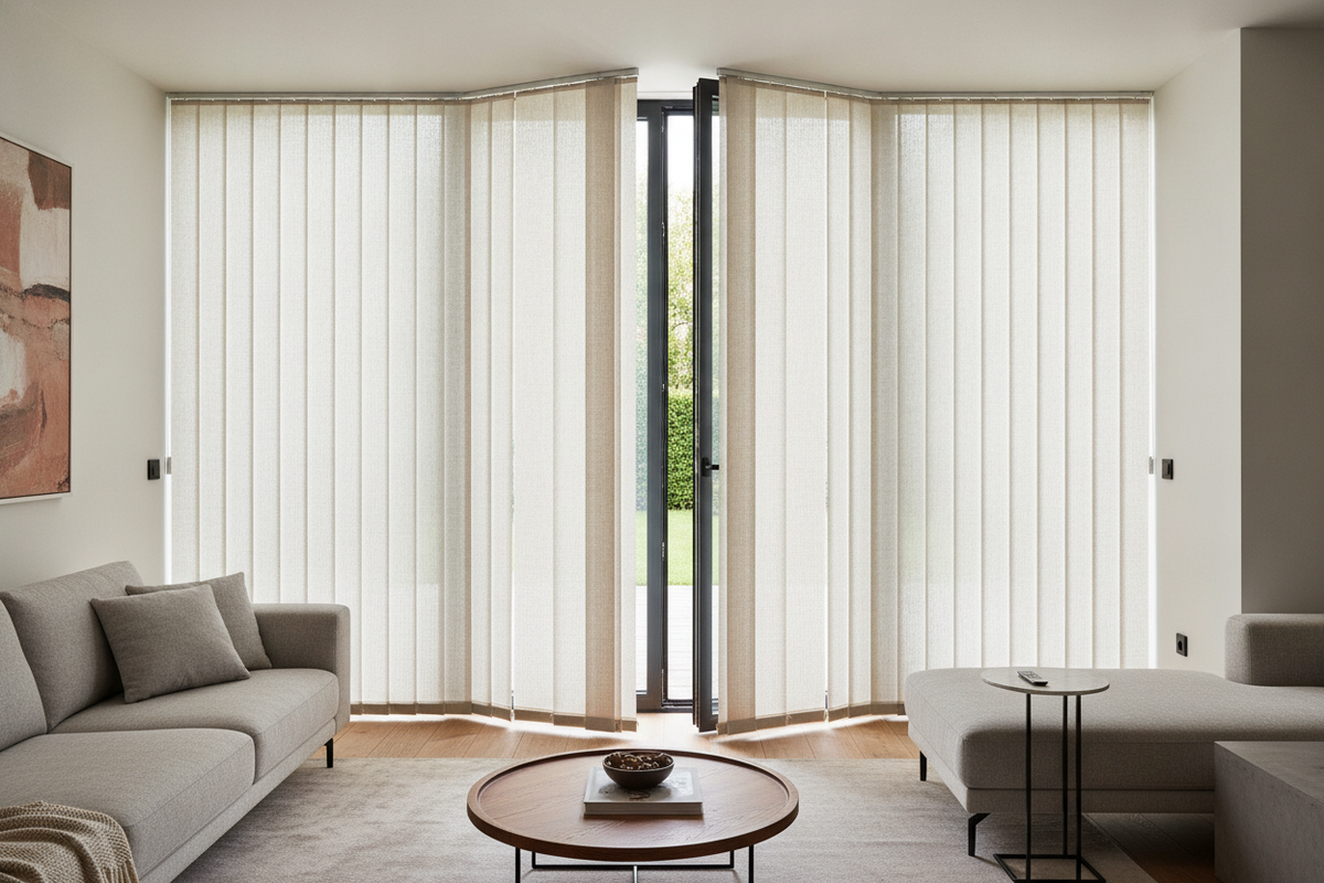 The 3 Reasons I Always Specify Split Blinds for Wide Glass Doors