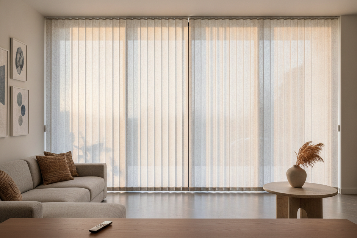 Are Drapes on Sliding Doors a Mistake? Why I Use a Vertical Sheer Shade