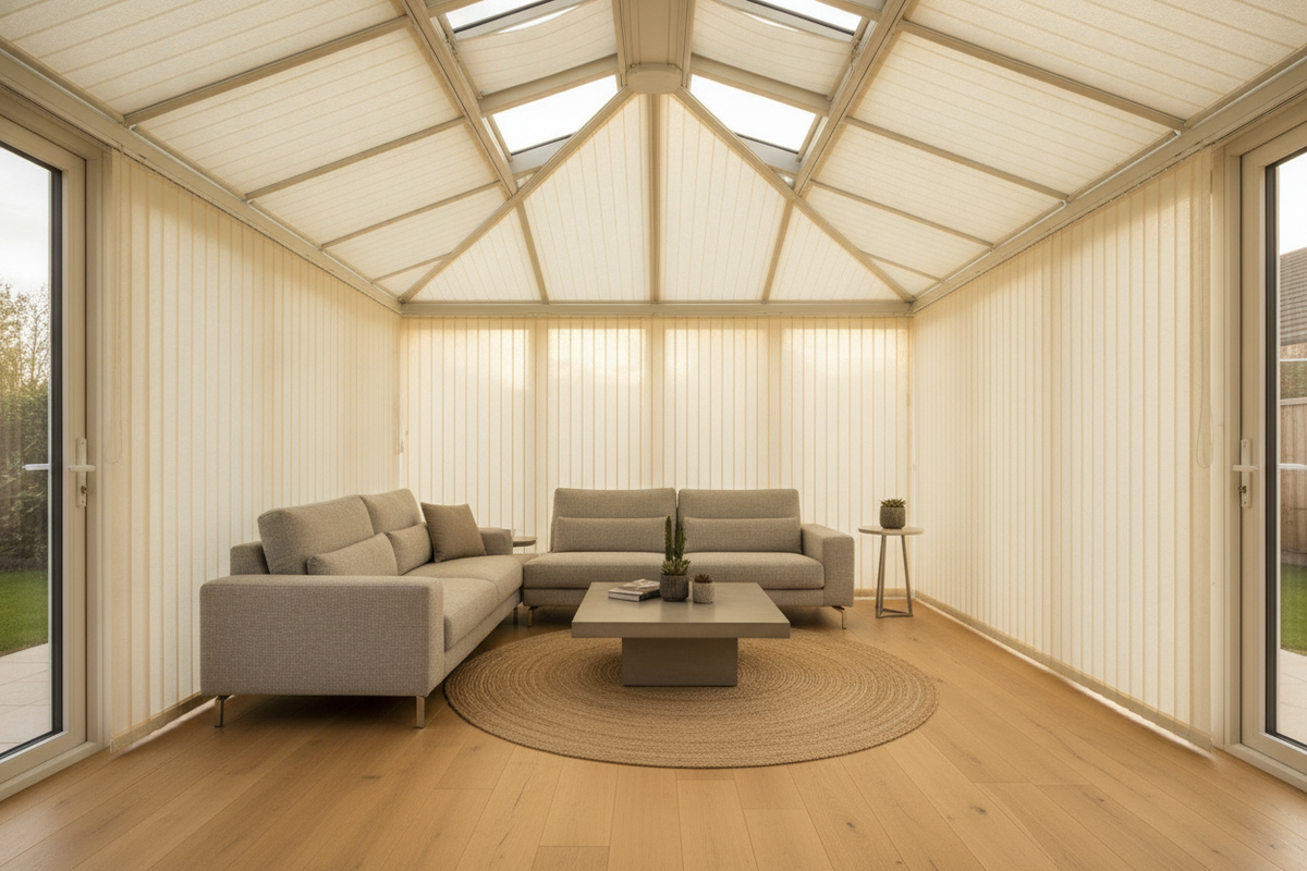 My Sunroom Was Unusable Until I Found Vertical Blinds for Conservatories