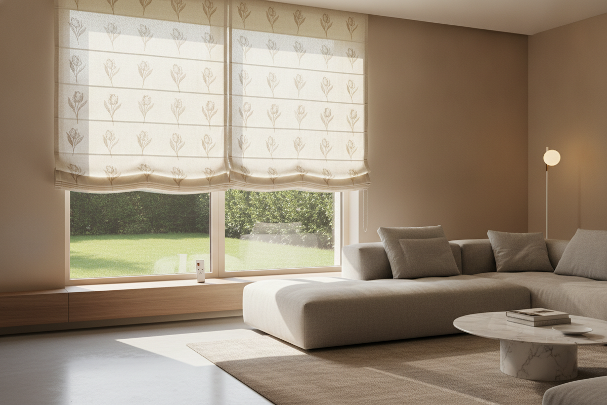 The Elegance of the Tulip Roman Shade: Soft Folds and Light Filtering Design