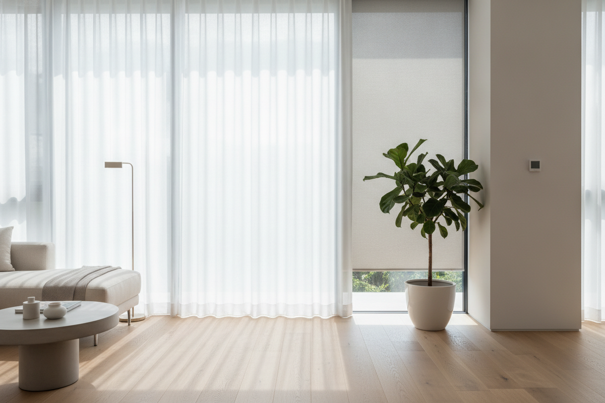Sheer Curtains with Blinds: The Architectural Guide to Layering, Mounting Clearances, and Light Control